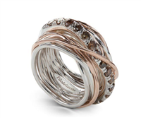 Ring Rubinia Woman Carato in Rose Gold Diamante 1.0 Ct AN001ARBN-17 - AN001ARBN-17